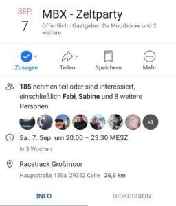 Facebook Veranstaltung MBX 2019
